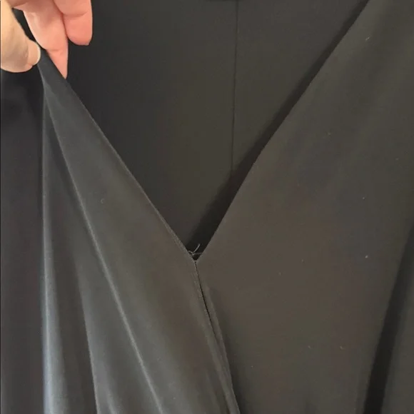 Elegant Black Long Sleeve Dress Ralph Lauren 14 - Picture 8 of 10